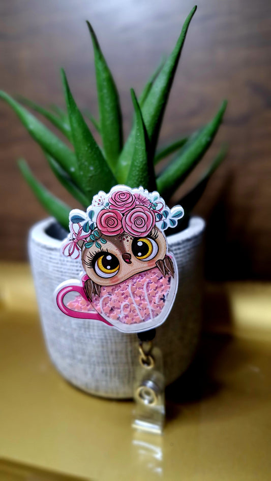 Owl's in a Tea Cup(Shaker) (Badge Reel)