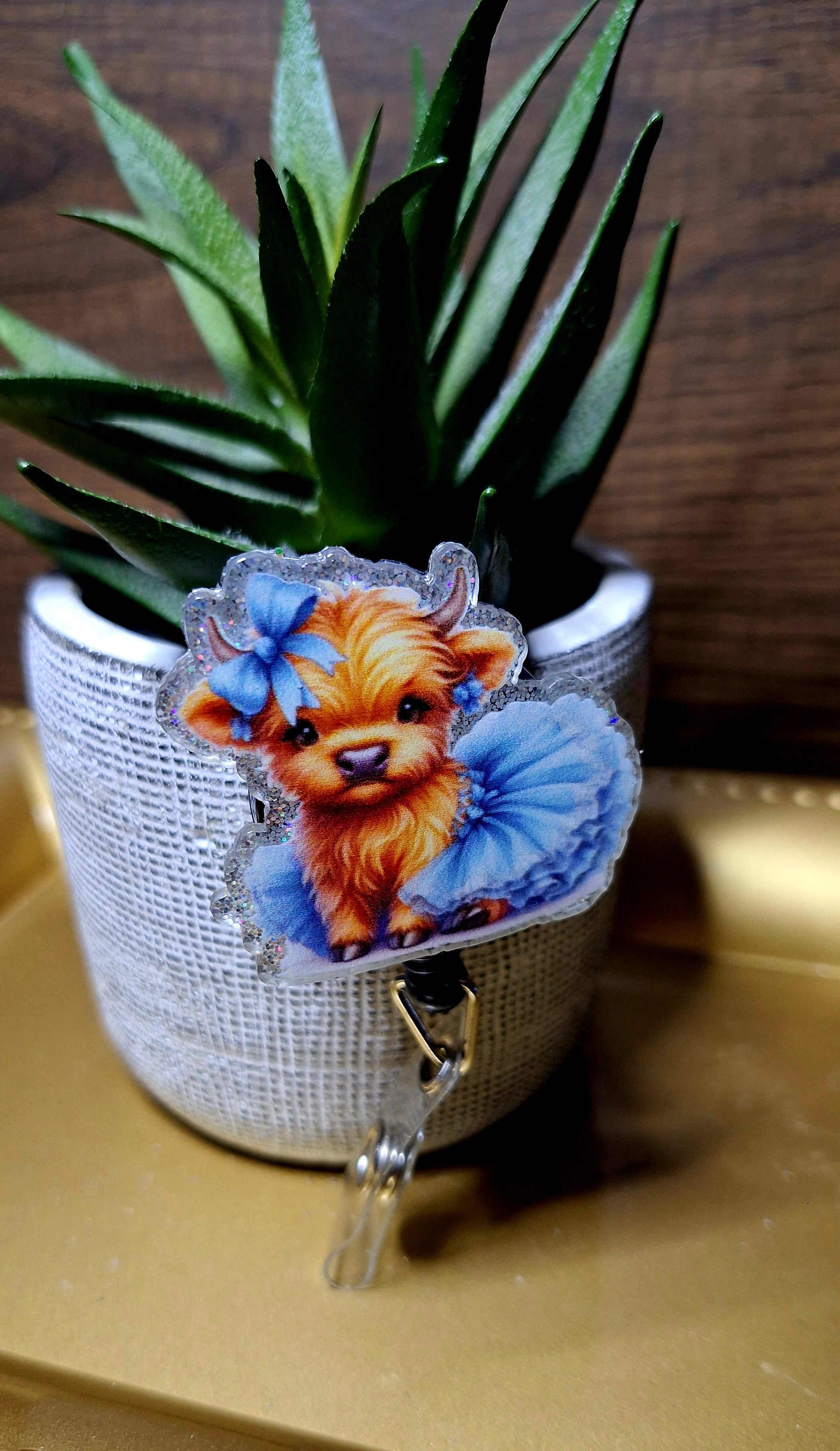 Baby Blue Lamb (Badge Reel)