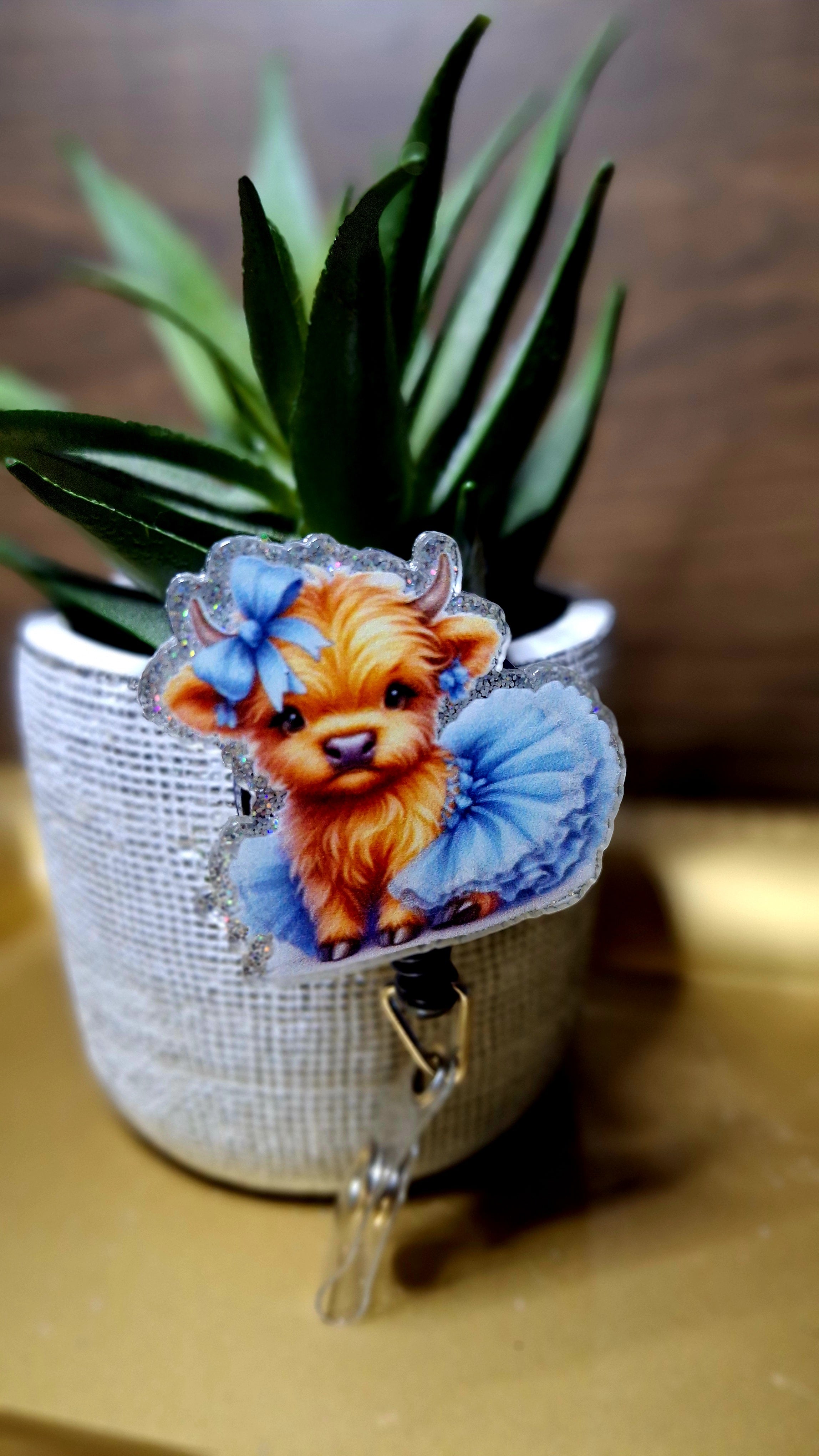 Baby Blue Lamb (Badge Reel)