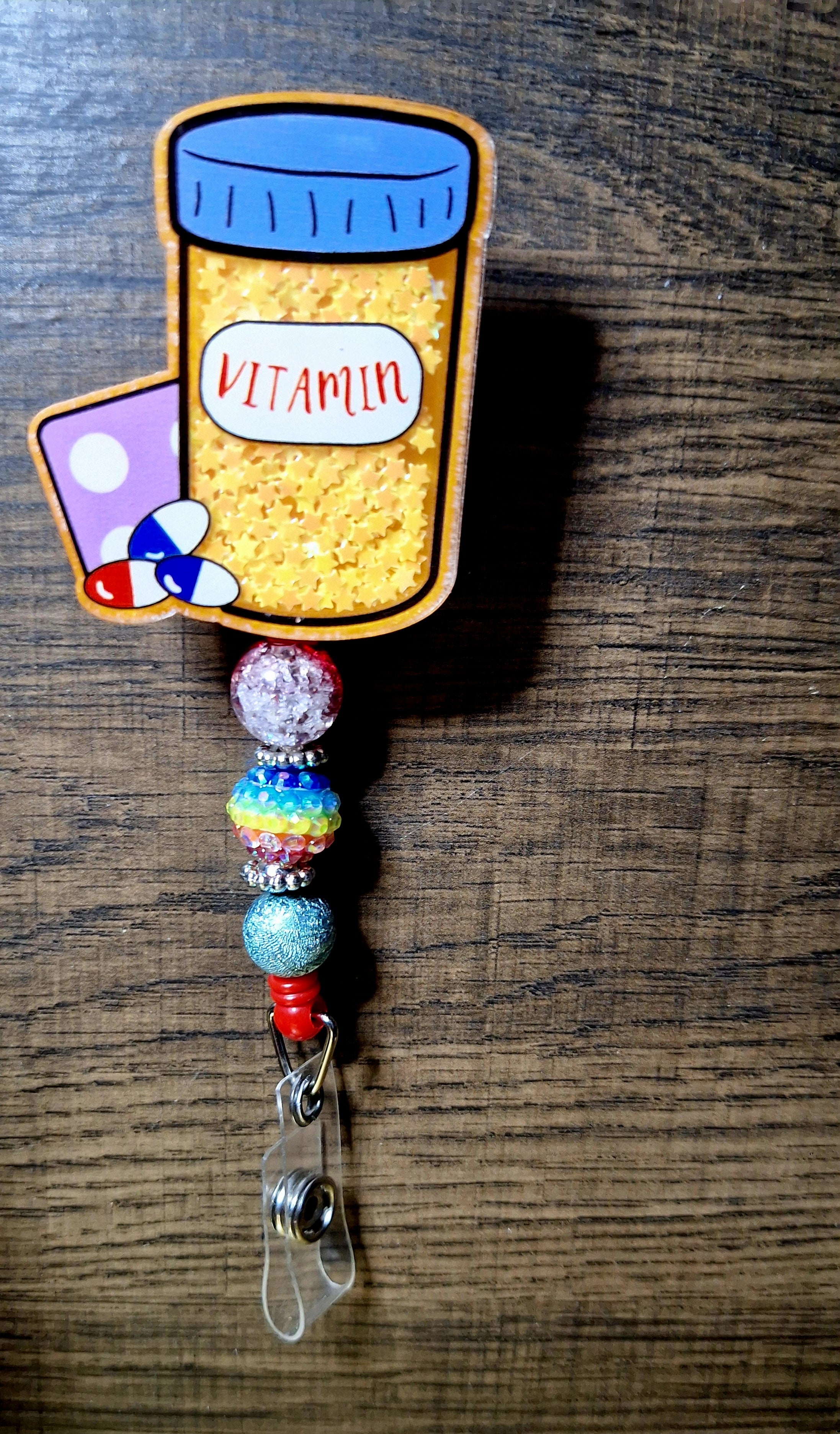 Vitamin Check (Shaker) (Badge Reel)