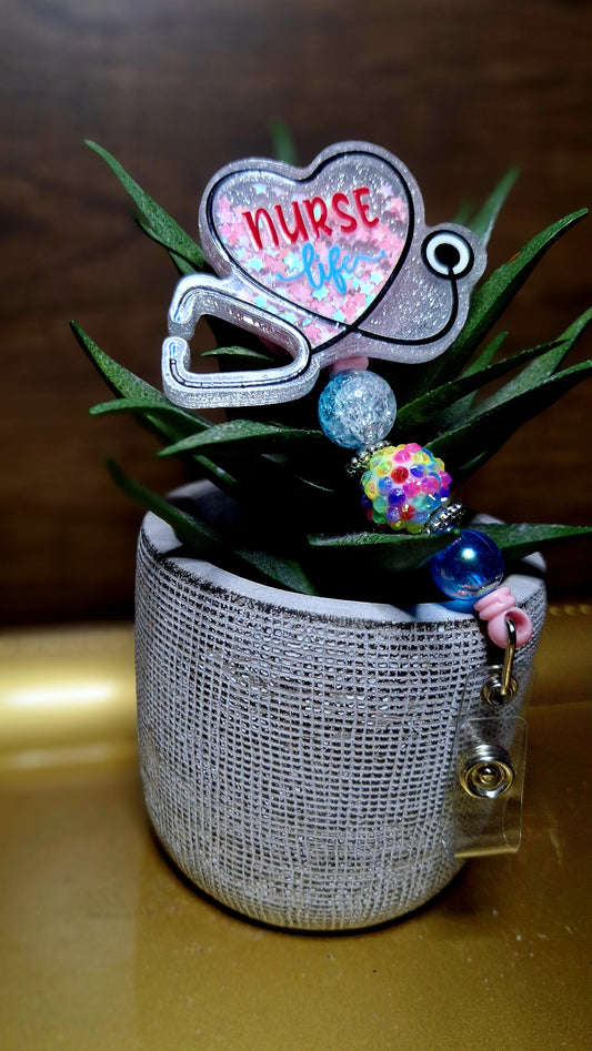 Nurse Life (Shaker) ( Badge Reel)