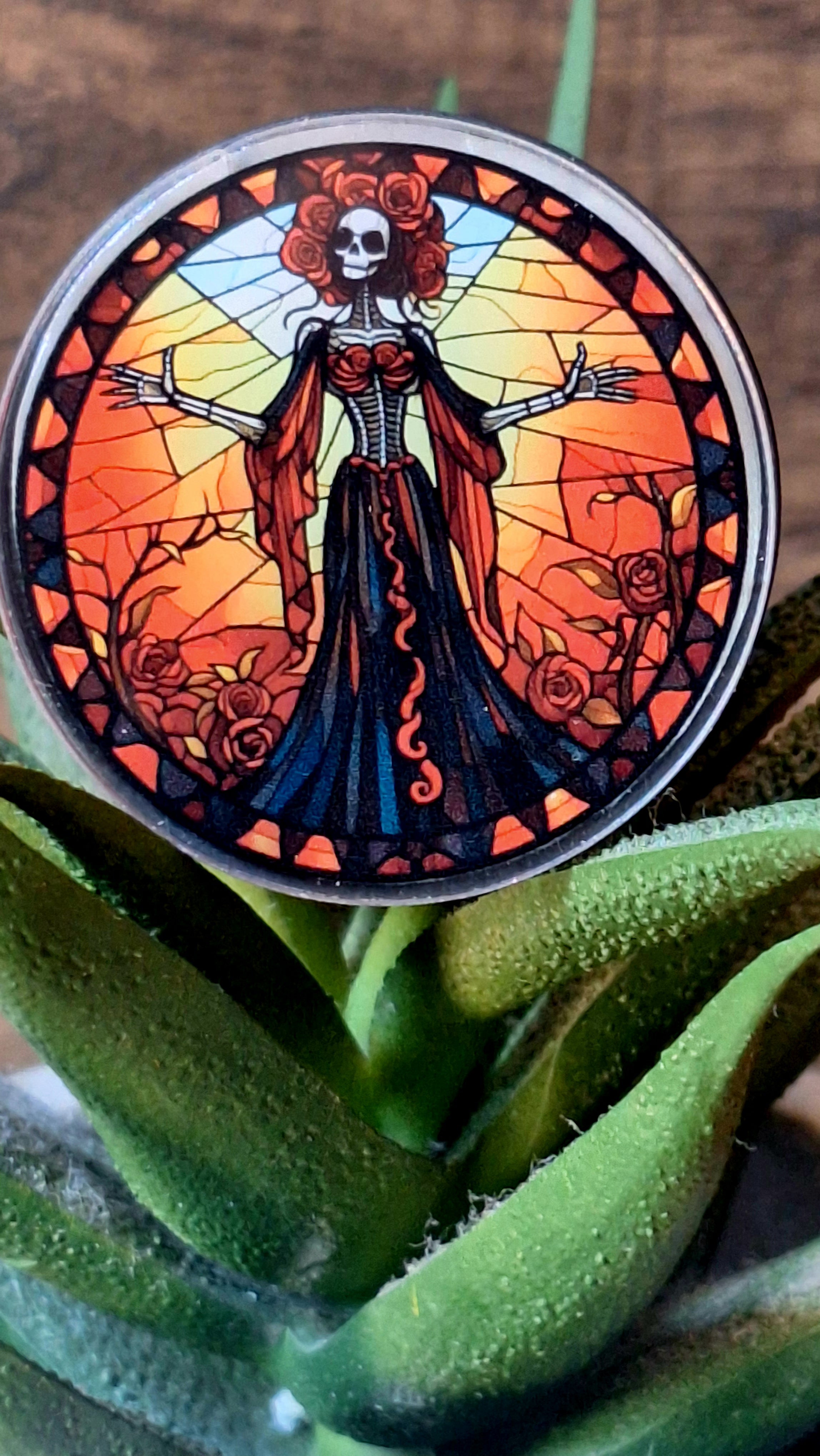 Rose sugar stain glass (Popsocket)