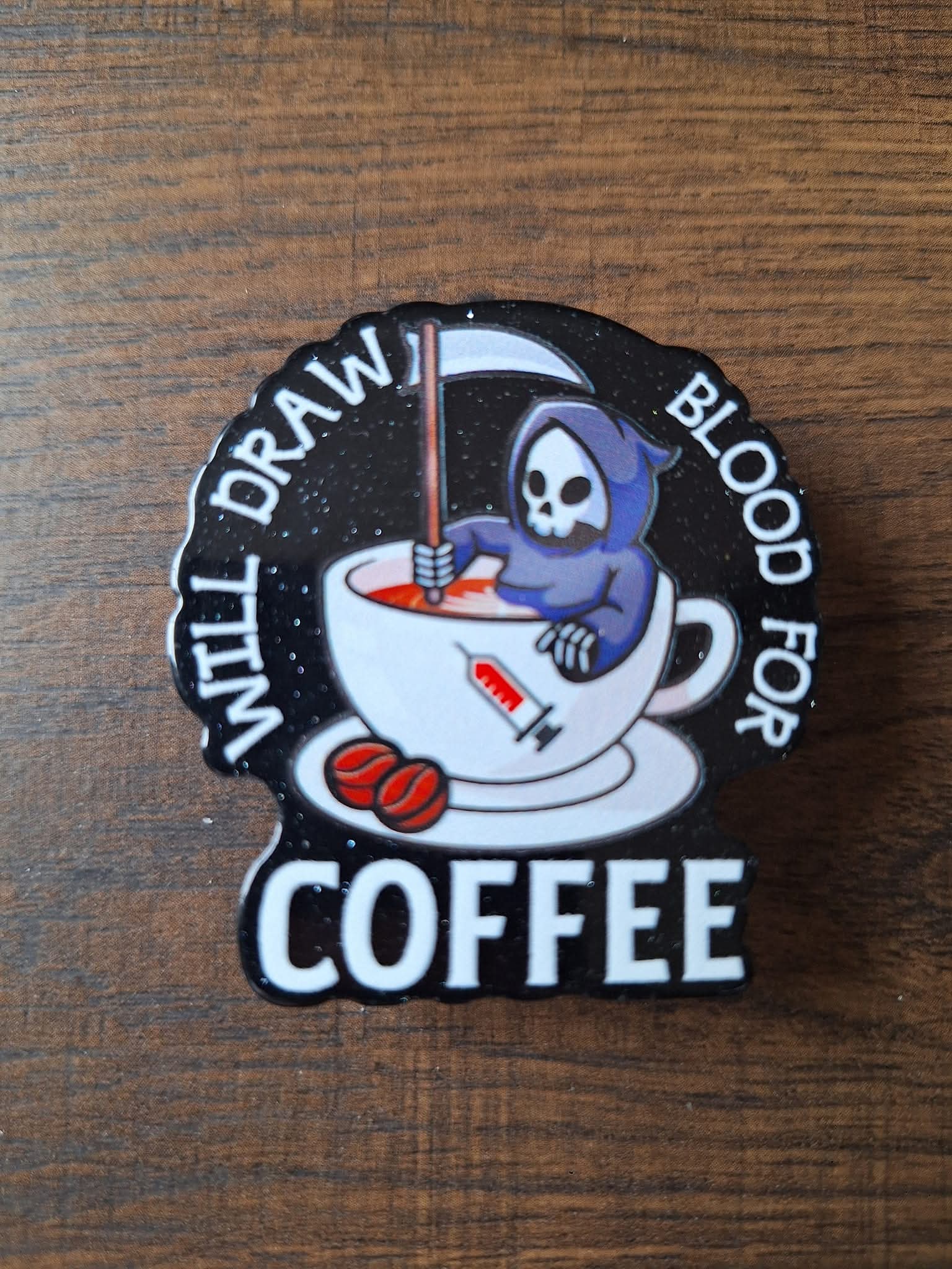 Will Draw Blood For Coffee (Popsockets)