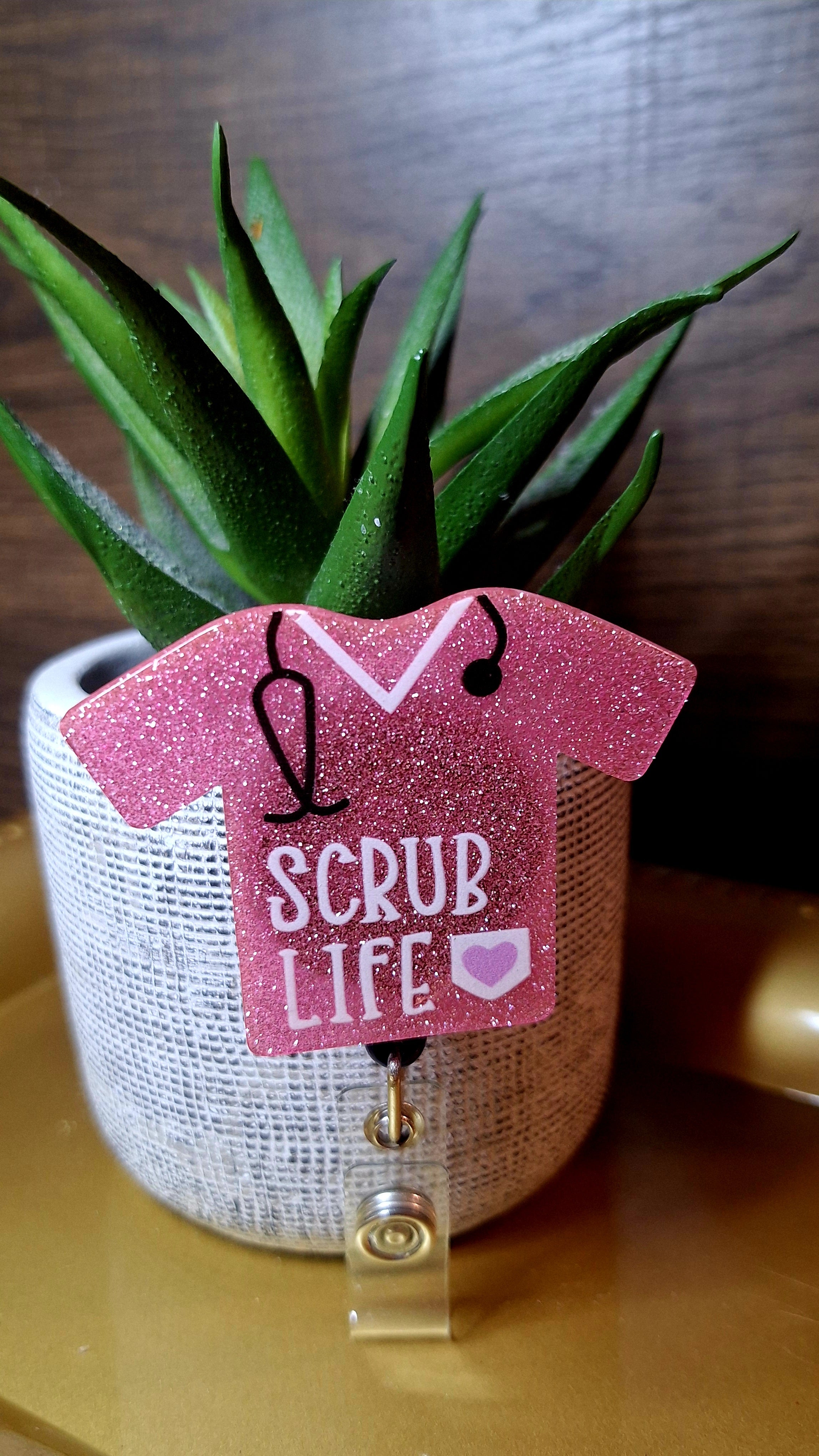 Scrub Life (Pink Shirt) (Badge Reel)