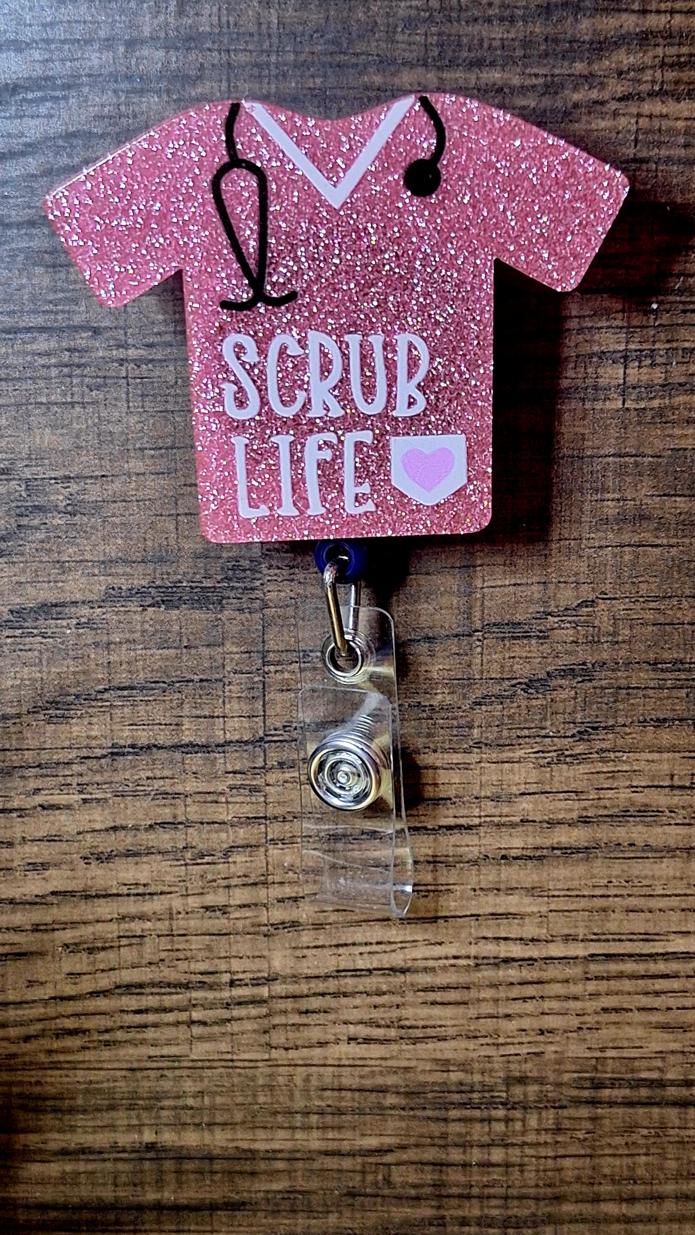 Scrub Life (Pink Shirt) (Badge Reel)