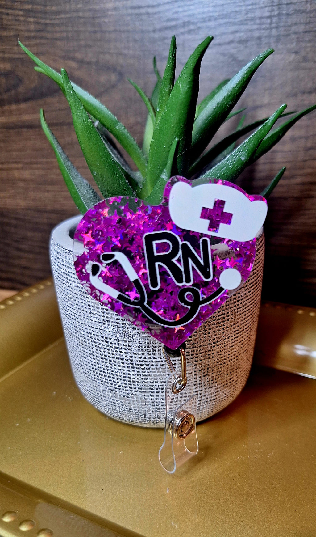 RN Heart (Purple) (Badge Reel)